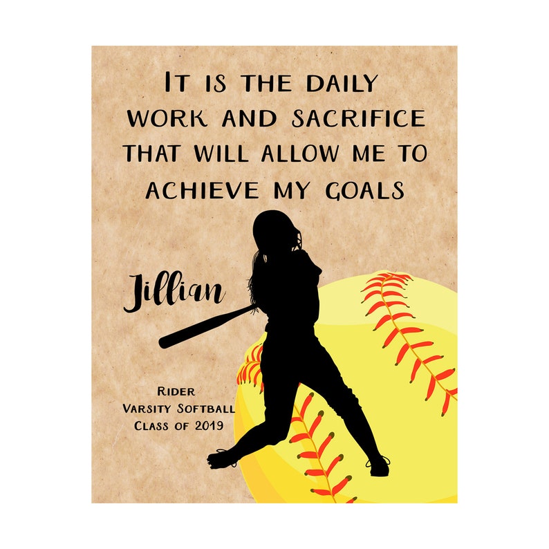 Senior Softball Gifts Softball Senior Night Softball Team Etsy