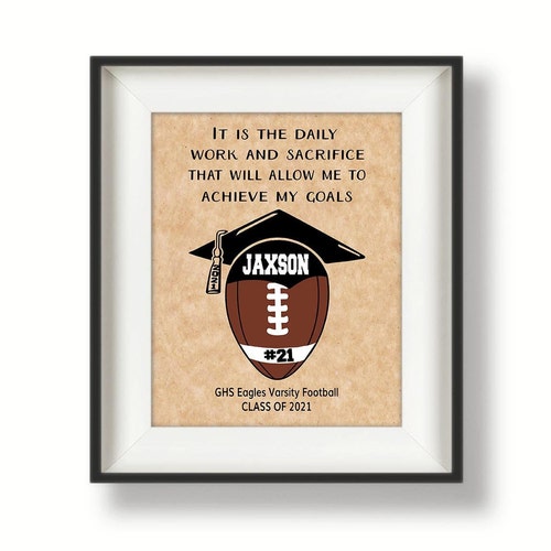 Personalized Football Player Gifts Football Team Gift Etsy