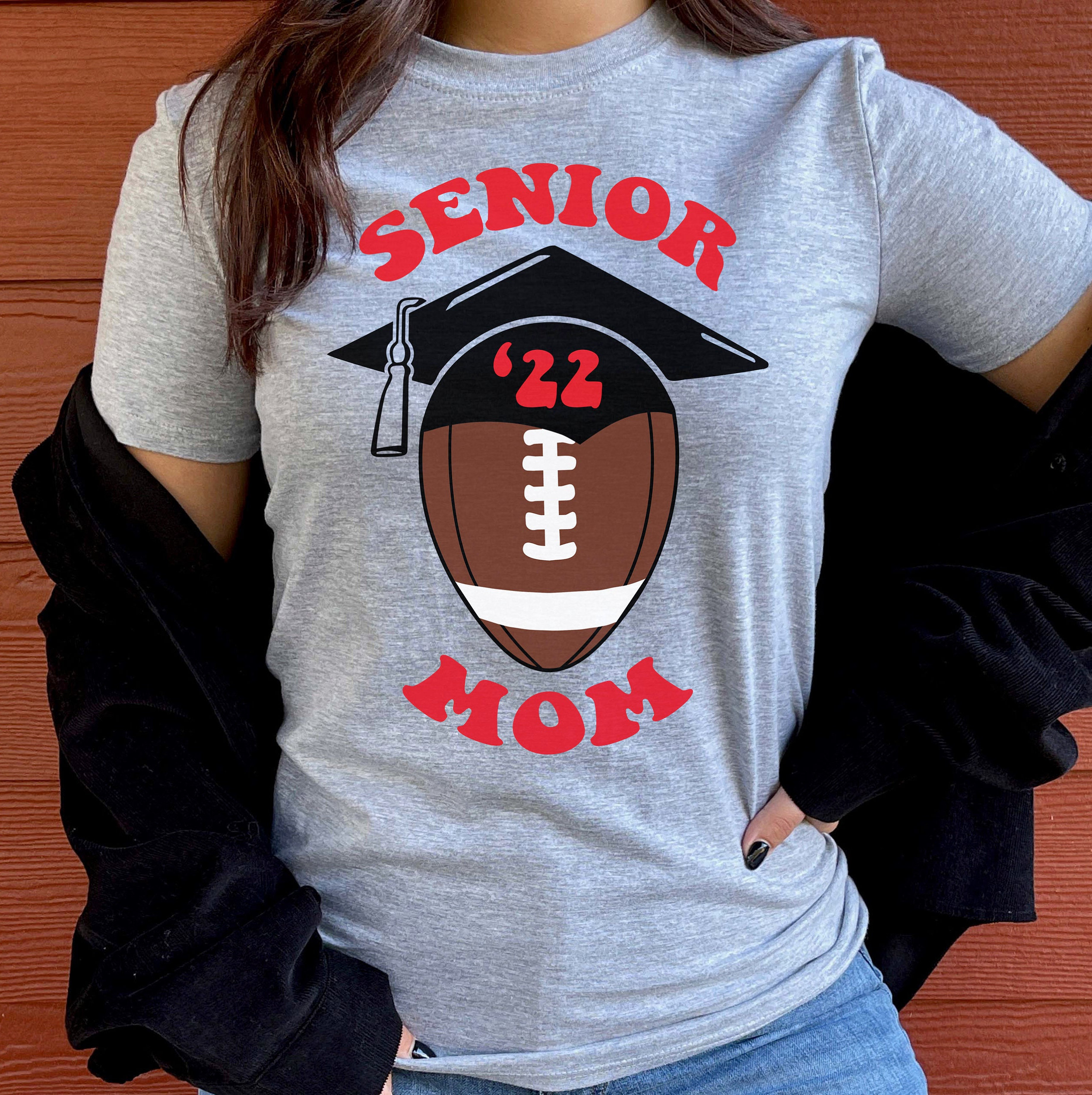 Mom Football TShirt Football Senior Mom Shirt 2022 Senior Etsy
