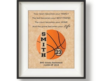 Basketball Senior Gift Basketball Gifts for Team Senior Night