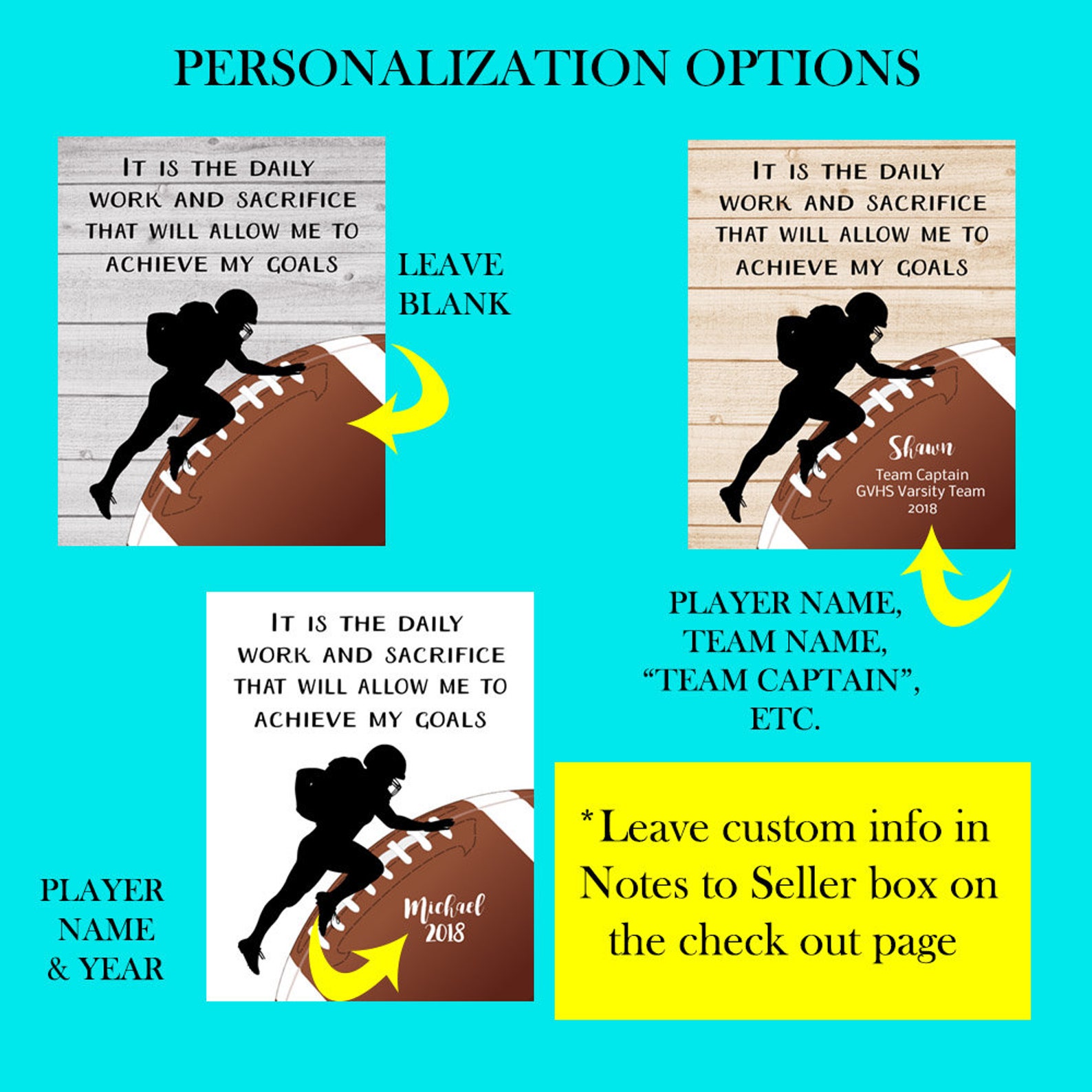 Senior Night Football Gifts Football Player Gift Football Etsy