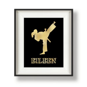 Personalized Karate Gift - Karate Girl - Karate Gifts for Kids - Karate Print - Taekwondo Gifts - MartialArts - Karate Wall Art - 8 x10