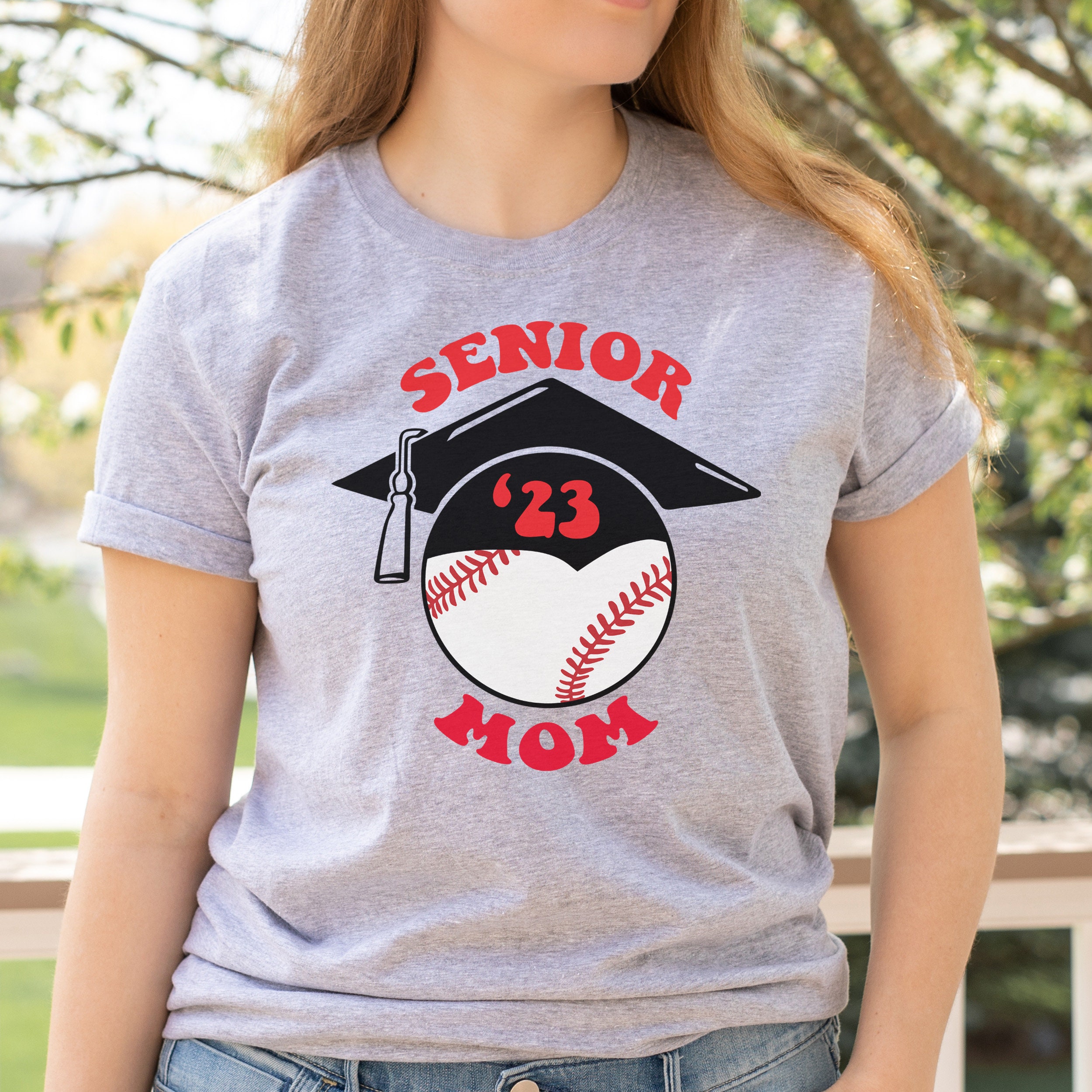 Senior Baseball Mom Tshirt For Senior Baseball Mom 2023 Shirt