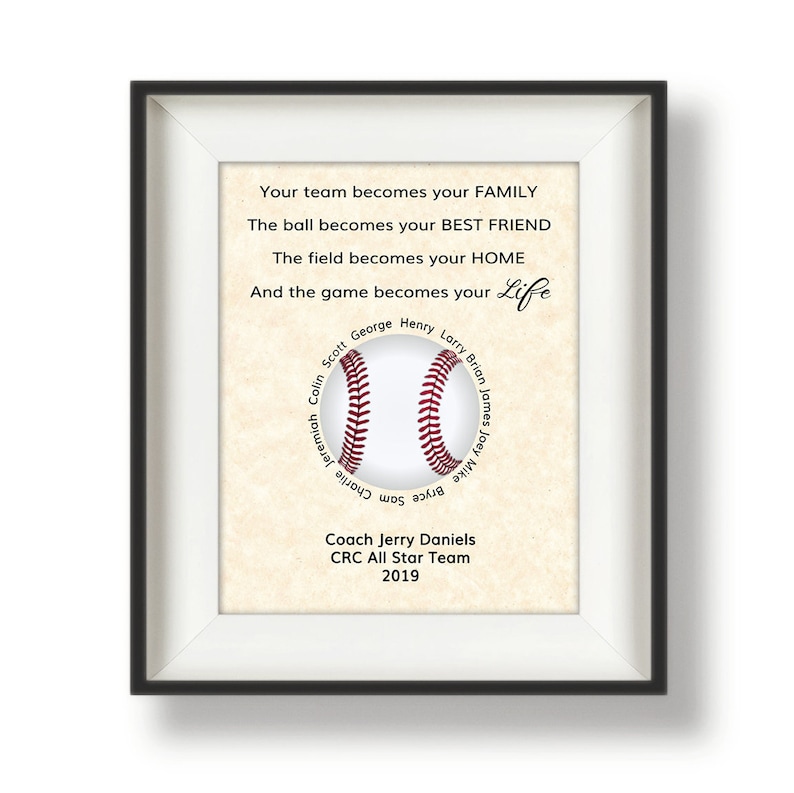 Baseball Coach Thank You Gift Gifts for Baseball Coach Etsy