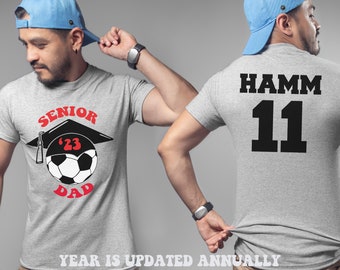 Personalized Senior Soccer Dad TShirt, Soccer Senior 2024, Soccer Dad Gift, Soccer Senior Night, Soccer Dad T Shirt, Senior Dad 2024, Custom