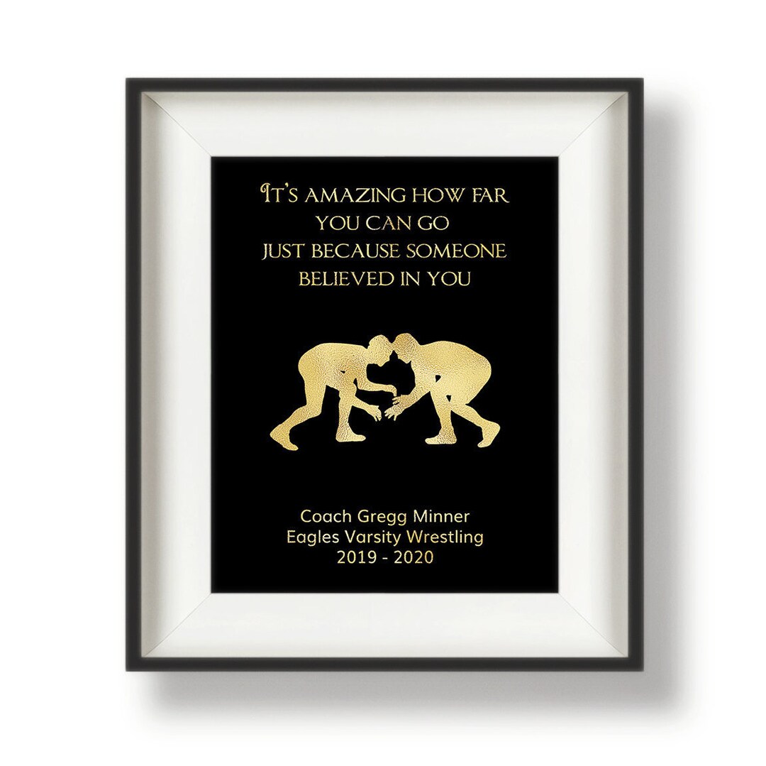 Personalized Wrestling Coach Gift, Gifts for Wrestling Coaches, Female