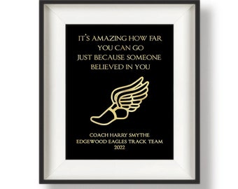 Personalized Track Coach Gift, Cross Country Coach Gift, XC Coach, Coach Gifts Cross Country, Track Gifts, Thank You Gift for Coach, Amazing