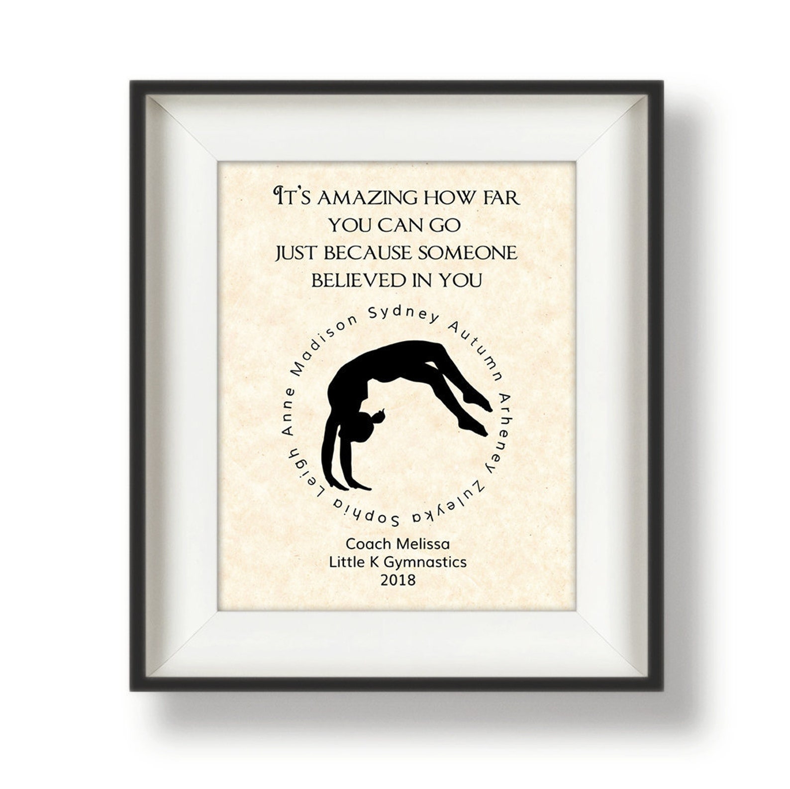 Gymnastics Coach Gifts Gymnastics Gift Coach Gift for Etsy