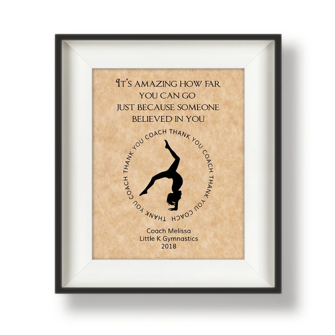 Gymnastics Coach Gifts Gymnastics Gift Coach Gift for Gymnastics Coach