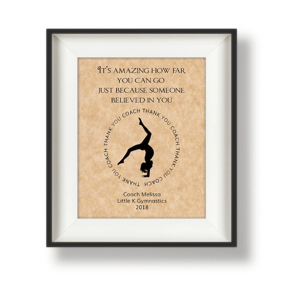 Gymnastics Coach Gifts Gymnastics Gift Coach Gift for Gymnastics