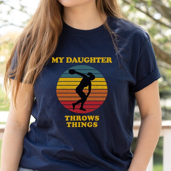 Girl Throwing Discus Tshirt - Fun Track And Field Shirt Girl Throwing Discus Tshirt - Fun Track And Field Shirt