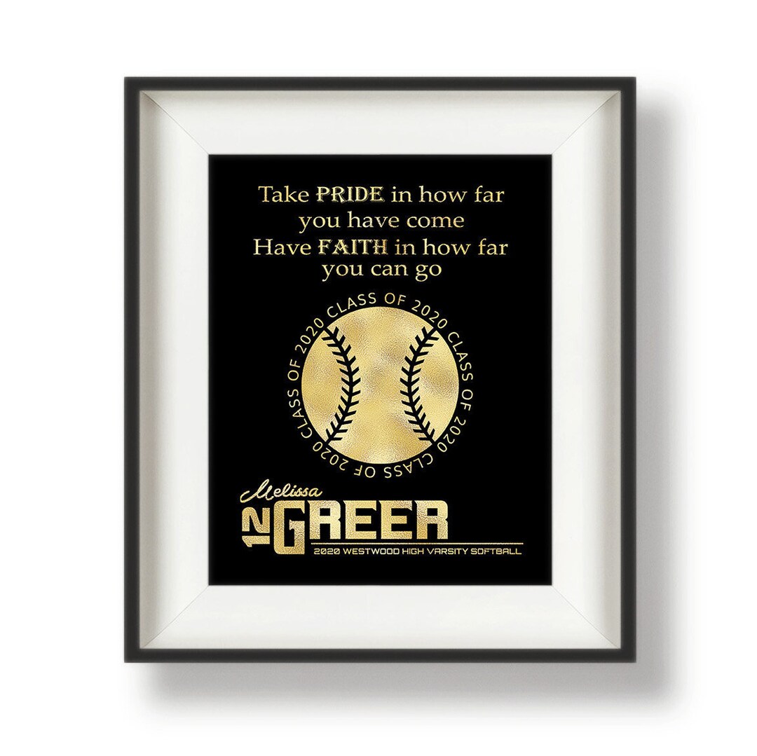 Softball Senior Gifts, Softball Senior Night Gift, Softball Gifts for