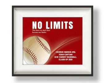 Senior Night Gifts Baseball - Baseball Team Gifts - Baseball Coach Gift Ideas - Motivational Sports Quote - Athlete Gifts - Swoosh