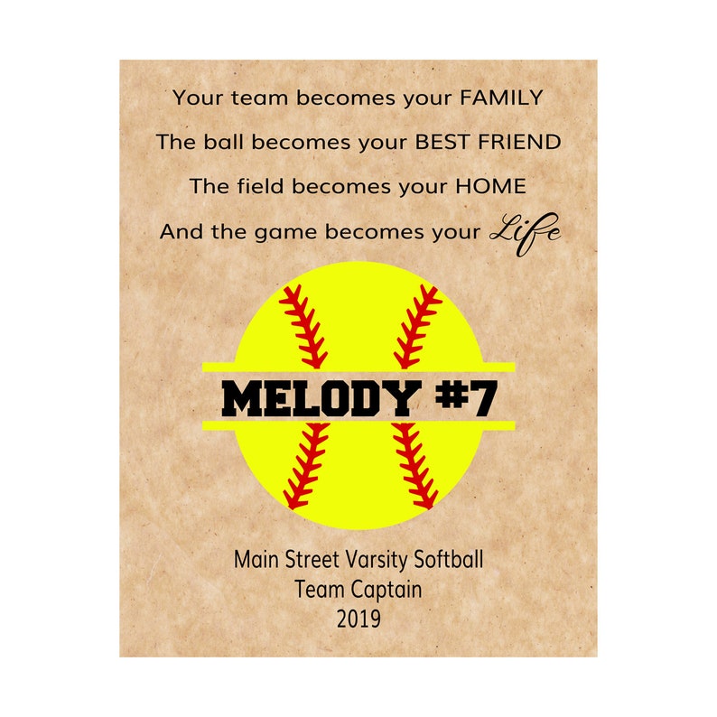 Softball Senior Night Gifts Personalized Senior Gift Etsy