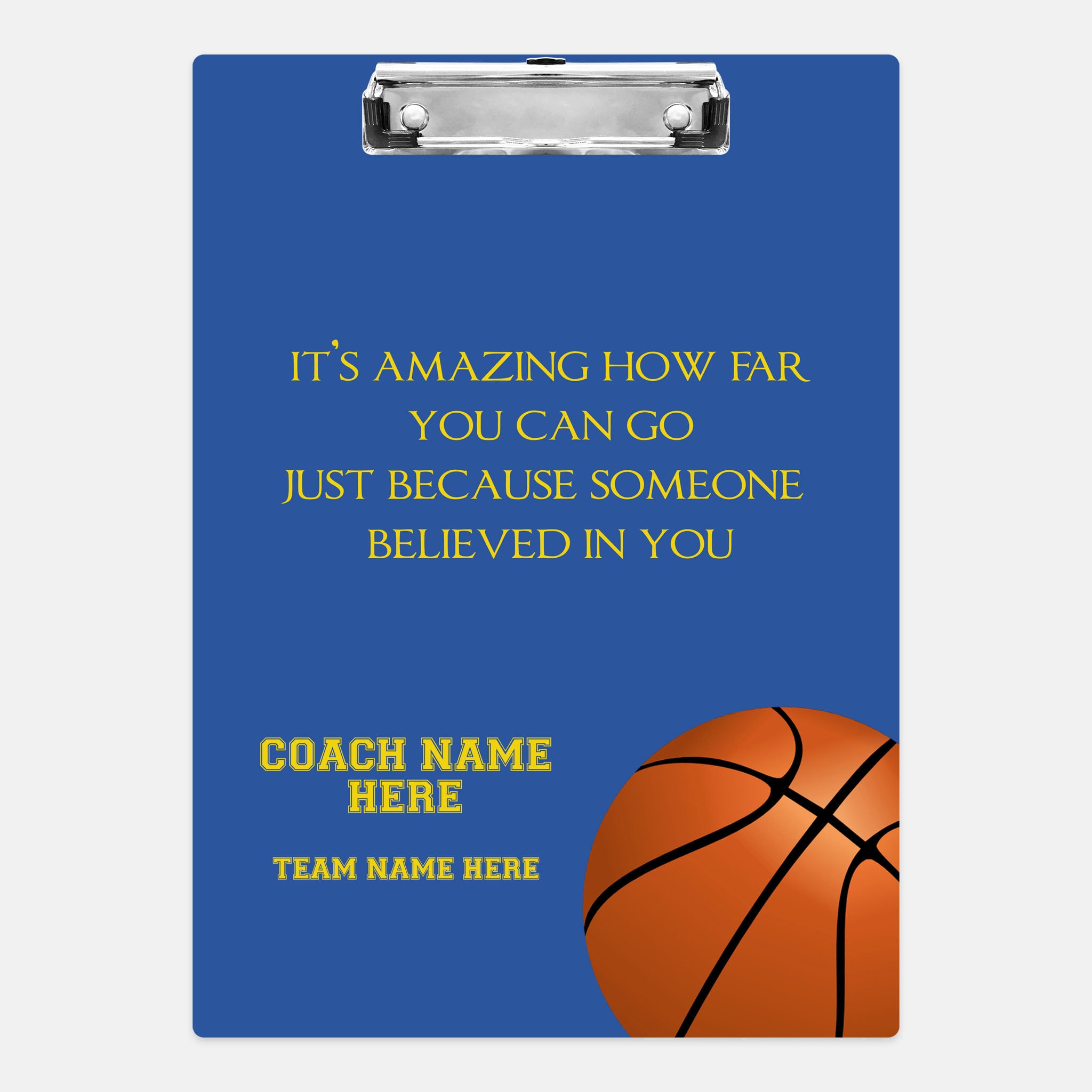 Custom Coach Clipboard Basketball Coach Clipboard Basketball Etsy