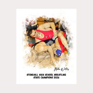 Wrestling Senior Night, Senior Wrestler Gifts, Personalized, Senior Wrestling Gifts, End of Season, Wrestling Coach, Any Sport