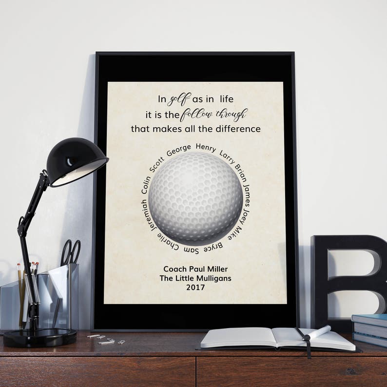 Golf Coach Gifts Personalized Coach Gifts Golf Team Gift Etsy Italia