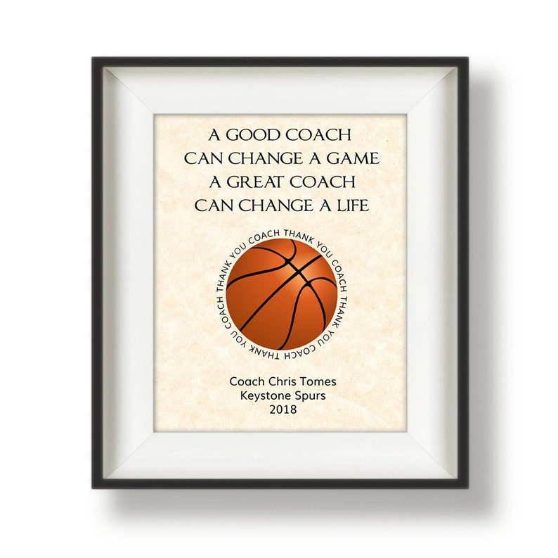 Personalized Gifts for Basketball Coaches Basketball Coach Etsy