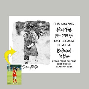 Soccer Team Gifts, Custom Soccer Poster, Soccer Senior Gift, Personalized, Soccer Coach Gift, Girls Soccer, Boys Soccer, Soccer Printable