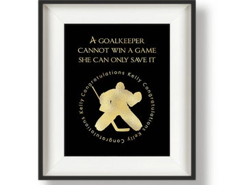 Hockey Gifts - Hockey Decor - Hockey Goalie - Girls Hockey Gift - Hockey Wall Art - Ice Hockey Girl - Hockey Wall Print - 8 x 10 - Save It