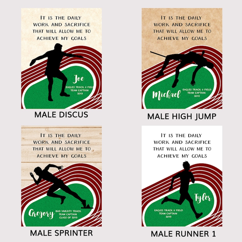 Track Senior Gifts Track Senior Night Track and Field Etsy