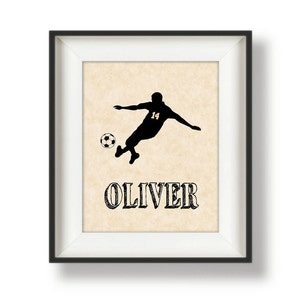 Soccer Gifts for Boys - Personalized - Soccer Wall Art - Boys Sports Decor - Boys Sports Room Decor - Soccer Gifts for Him - Soccer Team image 5