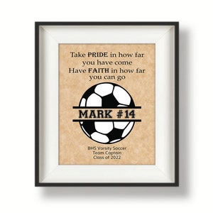 Soccer Senior Night, Soccer Senior Gifts, Soccer Team Gifts, Personalized Soccer Gifts, Soccer Prints, Senior Night Gift, Monogram Ball