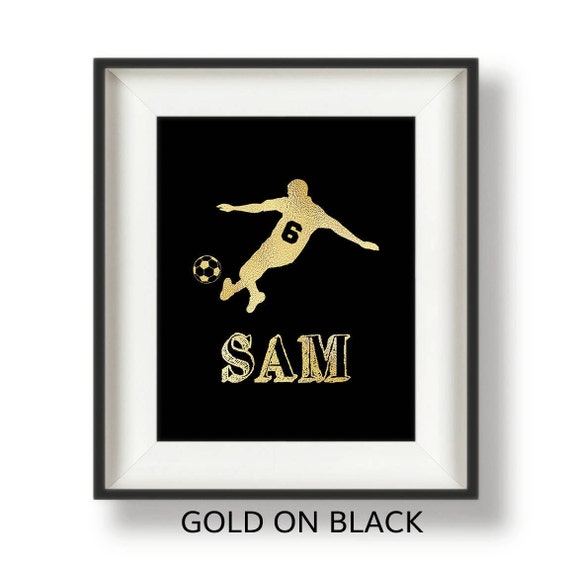 Soccer Gifts for Boys - Personalized - Soccer Wall Art - Boys Sports Decor - Boys Sports Room Decor - Soccer Gifts for Him - Soccer Team