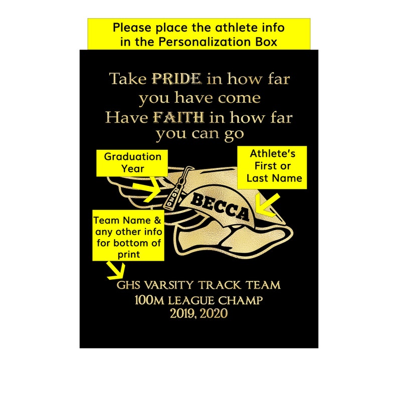 Track Gifts for Seniors Track and Field Gifts Personalized Etsy