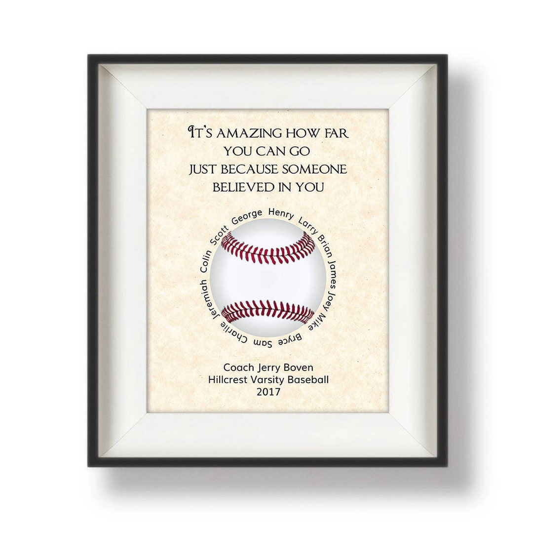Baseball Coach Gifts Personalized Coach Gifts Baseball Coach Gift Ideas