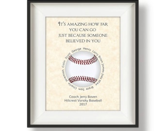 Baseball Coach Gifts - Personalized - Coach Gifts - Baseball Coach Gift Ideas - Gift from Team - Gifts for Baseball Coaches - It's Amazing