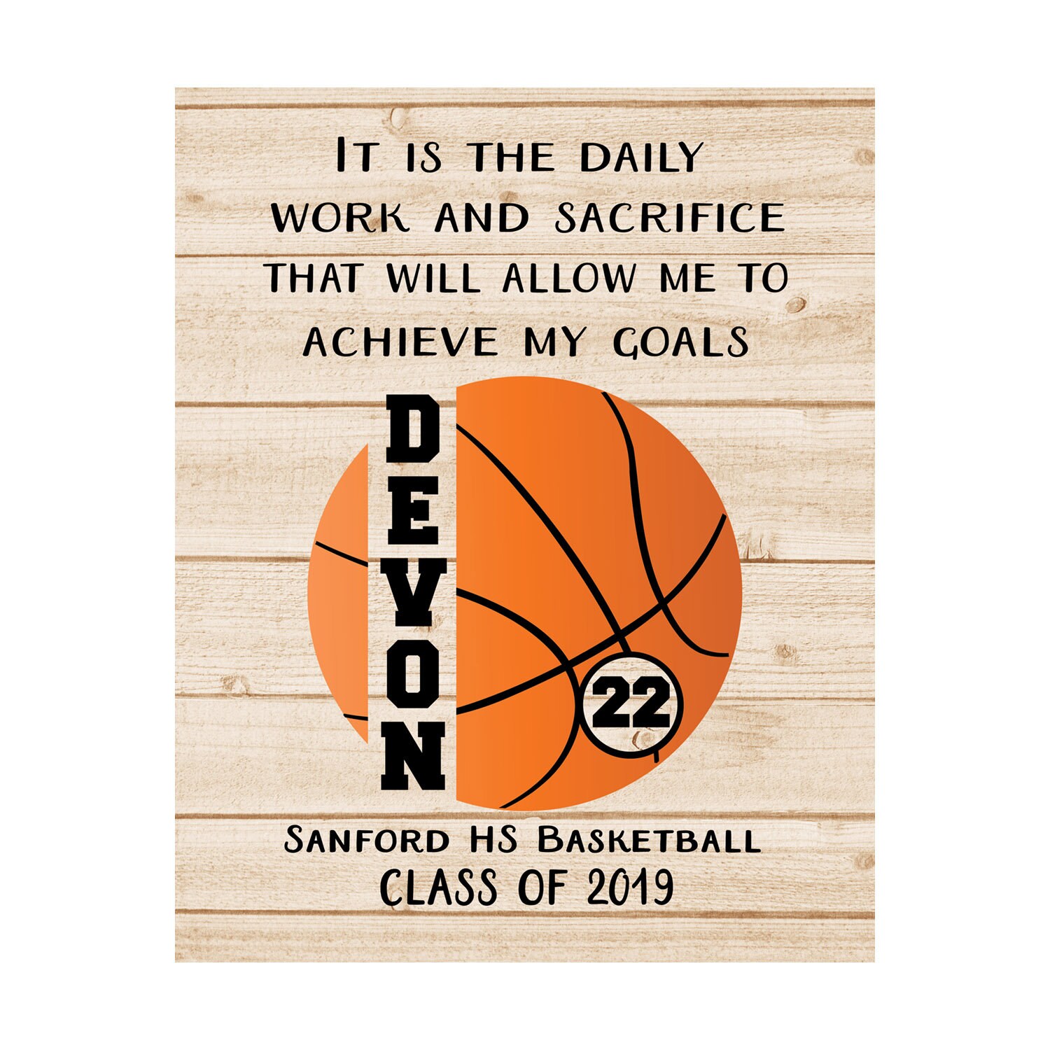 Personalized Basketball Gifts for Girl Senior Night Basketball 