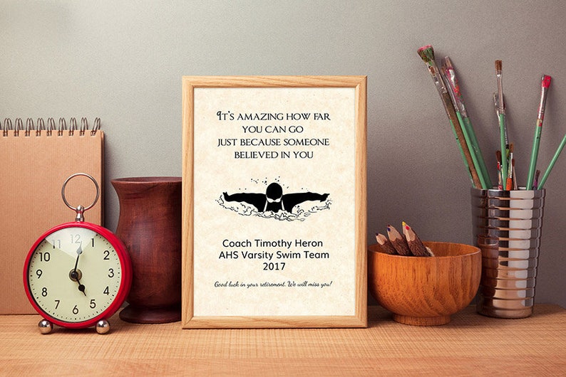 Gifts for Swim Coaches Swim Coach Gifts Swim Coach Gift Etsy