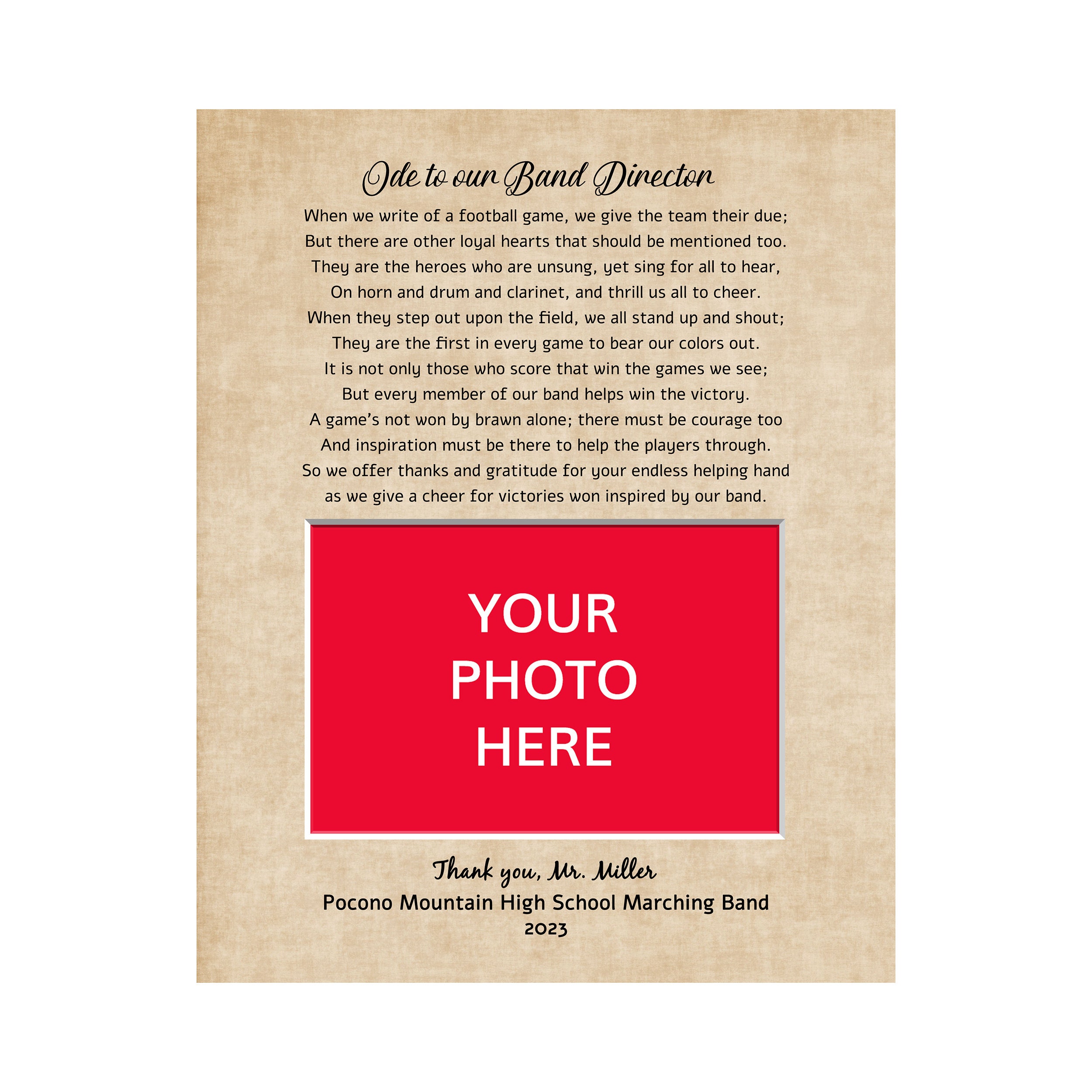 Marching Band Director Gift Band Teacher Gift Marching Band Etsy