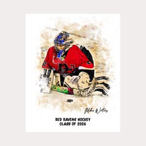 Hockey Senior Night, Senior Hockey Gifts, Personalized, Senior Hockey Player Gifts, End of Season, Hockey Coach, Goalie, Any Sport
