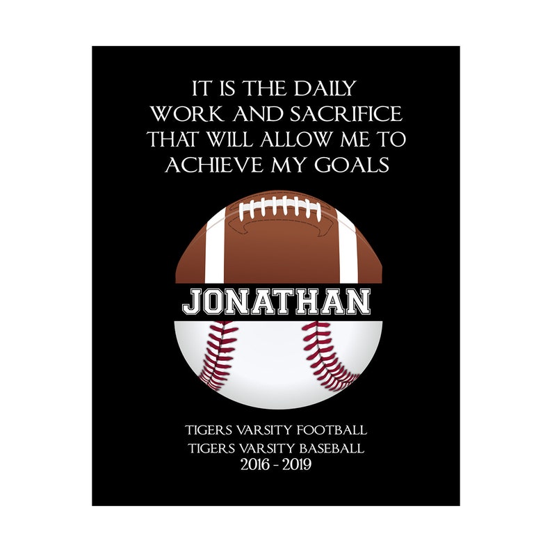 Softball Graduation Gift Athlete Graduation Soccer Etsy