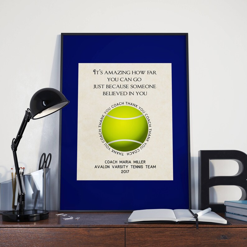 Tennis Coach Gift Ideas Personalized Gifts for Coaches Etsy