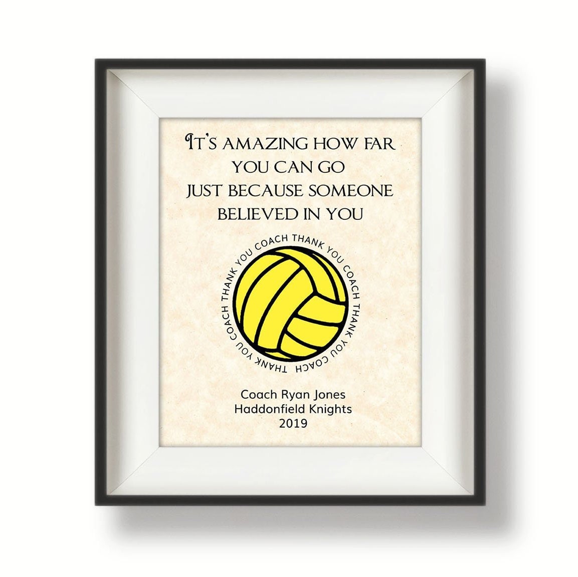 Water Polo Coach Print Water Polo Gift Ideas Personalized | Etsy