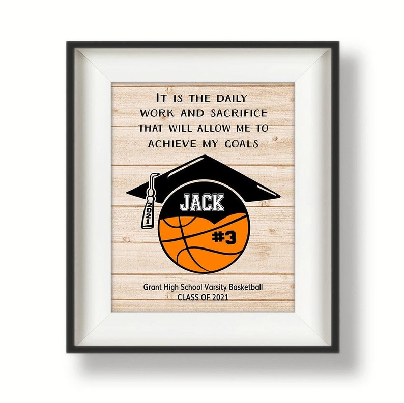 Senior Gifts Basketball Personalized Basketball Gifts Etsy