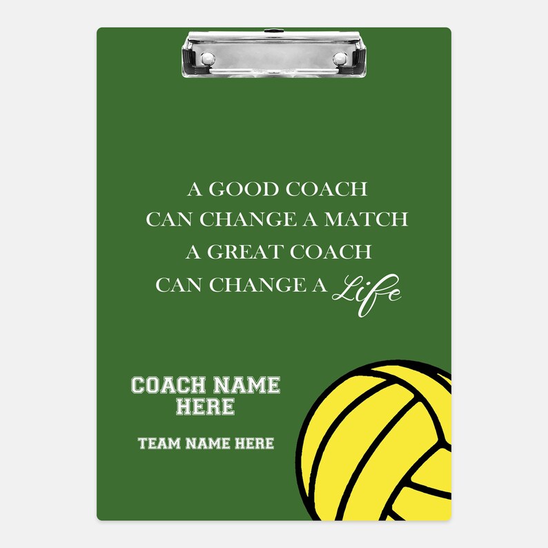 Water Polo Coach Clipboard Waterpolo Coach Gift Etsy