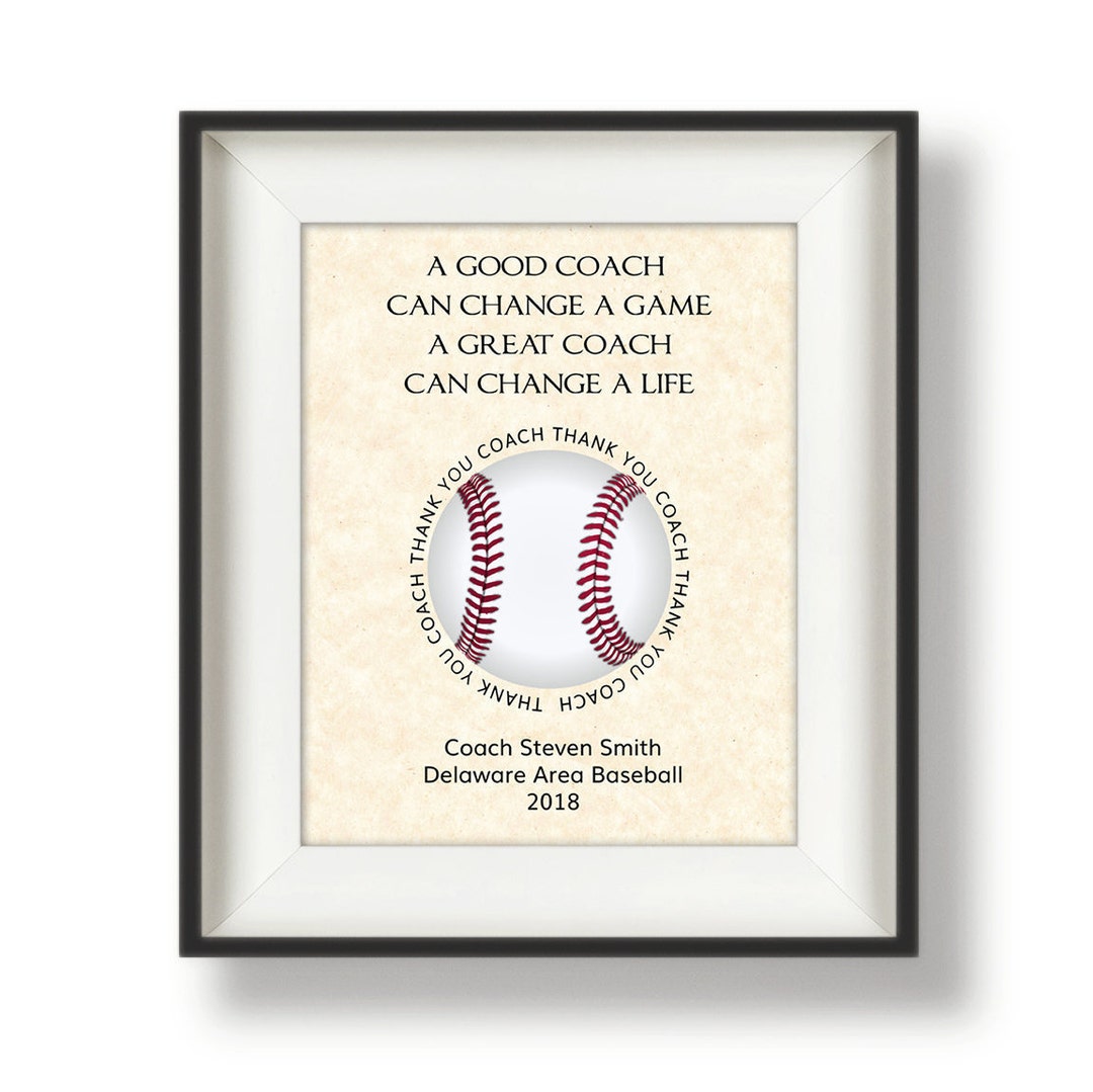 Baseball Coach Gift Gifts for Baseball Coaches Etsy