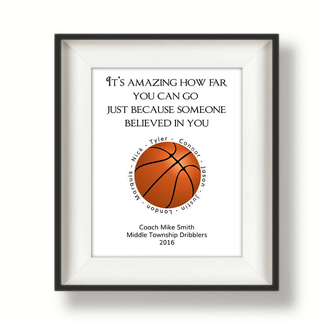 Basketball Coach Print Ideas de regalos de baloncesto - Etsy España