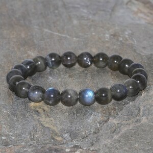 AA Grade labradoriet armband, Yoga armband labradoriet sieraden, bescherming & Magic, Helen van kristallen meditatie Yogi Gift pols Mala kralen