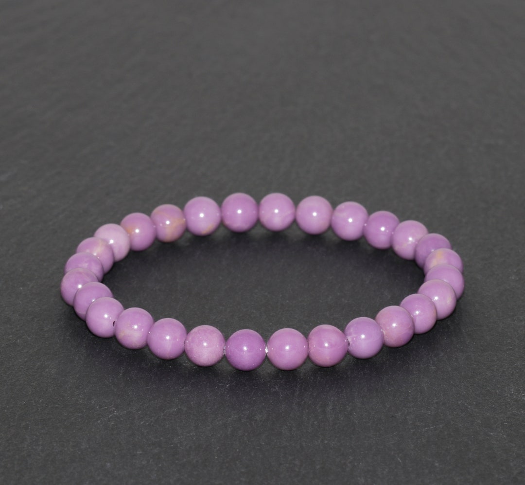 ▷ Bracelet femme - Phosphosidérite violet 6 mm – La Sicilienne