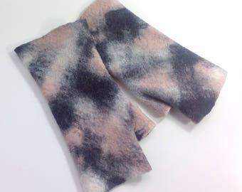 Felted fingerless gloves, Merino fingerless mittens, Felt arm warmers, Women's Fingerless gloves, Felted Wrist warmers, Merino Hand warmers