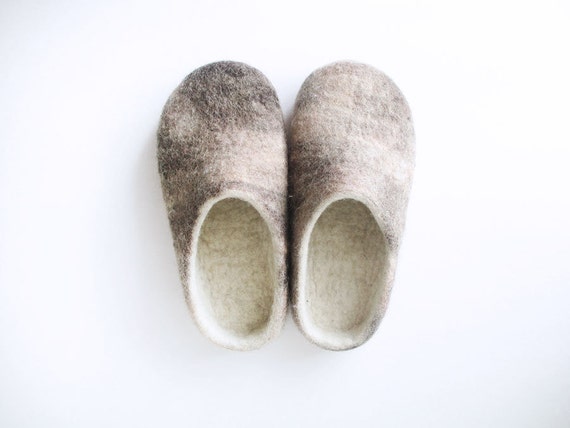 felted wool slippers