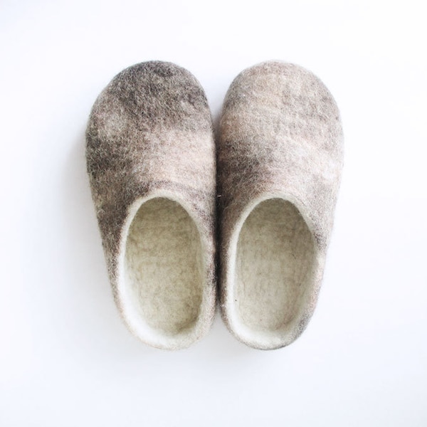 felted wool slippers