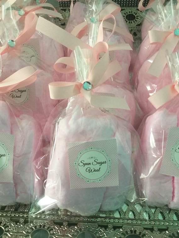 Pink Personalized Cotton Candy Party Favors with Custom Label Il_570xn