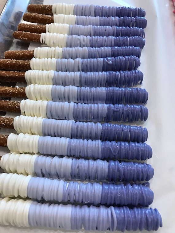 Purple, Lavender Ombre Chocolate Covered Pretzel Rods | Shades of Purple Pretzel Rod Il_570xn