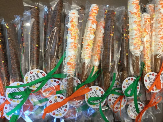 Fall Halloween Theme Mix Chocolate Covered Pretzel Rods Il_570xn